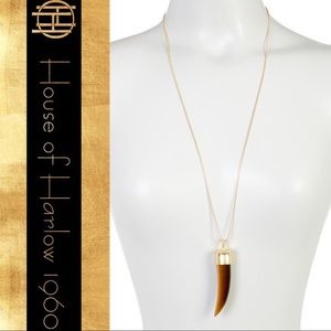 House Of Harlow Horn Of Catoblepas Necklace